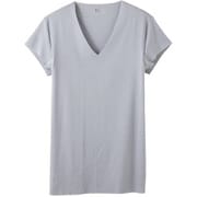 YG 脇パッド付きVネックTシャツ(深めのV首)(短袖) L ライトグレー YV1912Y