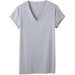 YG 脇パッド付きVネックTシャツ（深めのV首）（短袖） LL ライトグレー YV1912Y