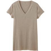 YG 脇パッド付きVネックTシャツ（深めのV首）（短袖） M クリアベージュ YV1912Y