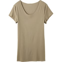 YG Tシャツ専用 袖あり・汗取り付Tシャツ（短袖） L クリアベージュ YV2613PY