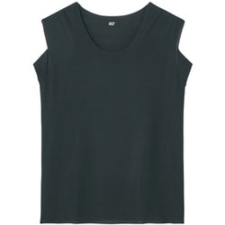 YG Tシャツ専用 ゆったり・汗取り付スリーブレス L ブラック YV2918Y