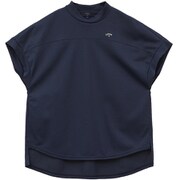 CWA23L C23134206 1120 M NV [ゴルフシャツ レディース 鬼カノコ半袖シャツ Mサイズ ネイビー]