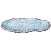 萬古焼 青りーぶ 和食器 つき出し皿 長皿 約28cm 6185