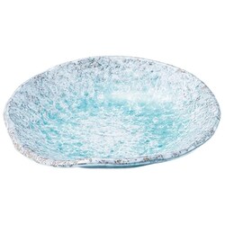 萬古焼 青りーぶ 和食器 四方丸皿 取皿 約14.7cm 14886