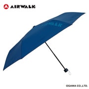 キッズ傘 AIRWALK エアウォーク 55cm 手開き式 6本骨 安全カバー ロゴプリント付 お名前ネーム付き NV 11927