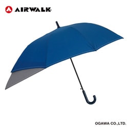 子供用傘 AIRWALK 55cm ジャンプ式 透明窓付き ロゴプリント付 お名前ネーム付き 反射プリント付 NV 11929