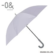 長傘 晴雨兼用 0& ゼロアンド 65cm ジャンプ式 8本骨 遮光 UVカット 99%以上 遮熱効果付 トワイライトパープル 52279
