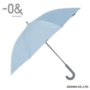長傘 晴雨兼用 0& ゼロアンド 65cm ジャンプ式 8本骨 遮光 UVカット 99%以上 遮熱効果付 レイクブルー 52280
