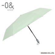折りたたみ傘 晴雨兼用 0& ゼロアンド 55cm 自動開閉式 6本骨 遮光 UVカット 99%以上 遮熱効果付 ワンタッチ自動開閉 途中で飛び出さない 安全装置付 リーフグリーン 52290