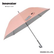 長傘 晴雨兼用 innovator イノベーター 65cm ジャンプ式 8本骨 遮光 UVカット 99%以上 遮熱効果付 ペールオレンジ 18700