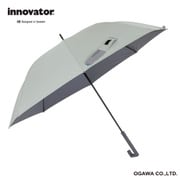長傘 晴雨兼用 innovator イノベーター 65cm ジャンプ式 8本骨 遮光 UVカット 99%以上 遮熱効果付 ペールグリーン 18701