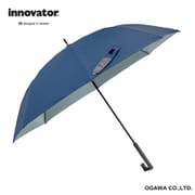 長傘 晴雨兼用 innovator イノベーター 65cm ジャンプ式 8本骨 遮光 UVカット 99%以上 遮熱効果付 ディープブルー 18705
