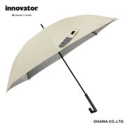 長傘 晴雨兼用 innovator イノベーター 65cm ジャンプ式 8本骨 遮光 UVカット 99%以上 遮熱効果付 ペールライトイエロー 18706