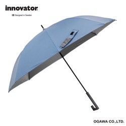 長傘 晴雨兼用 innovator イノベーター 65cm ジャンプ式 8本骨 遮光 UVカット 99％以上 遮熱効果付 ペールミッドブルー 18707