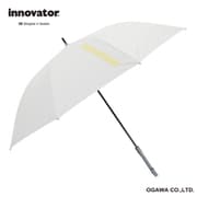 長傘 晴雨兼用 innovator イノベーター 65cm ジャンプ式 8本骨 遮光 UVカット 99%以上 遮熱効果付 ホワイト×イエロー 18709
