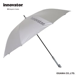 長傘 晴雨兼用 innovator イノベーター 65cm ジャンプ式 8本骨 遮光 UVカット 99％以上 遮熱効果付 ホワイト×パープル 18741