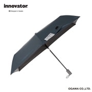折りたたみ傘 晴雨兼用 innovator イノベーター 55cm 自動開閉式 6本骨 遮光 UVカット 99％以上 遮熱効果付 ワンタッチ自動開閉 途中で飛び出さない 安全装置付 ファスナー付収納ケース ネイビー 18714