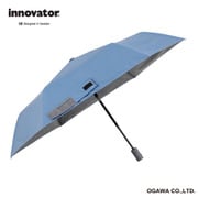折りたたみ傘 晴雨兼用 innovator イノベーター 55cm 自動開閉式 6本骨 遮光 UVカット 99％以上 遮熱効果付 ワンタッチ自動開閉 途中で飛び出さない 安全装置付 ファスナー付収納ケース ペールミッドブルー 18719