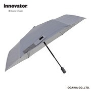 折りたたみ傘 晴雨兼用 innovator イノベーター 55cm 自動開閉式 6本骨 遮光 UVカット 99％以上 遮熱効果付 ワンタッチ自動開閉 途中で飛び出さない 安全装置付 ファスナー付収納ケース ダークグレー 18720