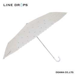 折りたたみ傘 婦人用 晴雨兼用 彩傘（イロカサ irokasa） パンジー 55cm 手開き式 遮光 UVカット 99％以上 遮熱効果付 紫外線で色が変わるUVプリント付 安全カバー付 ホワイト 57291