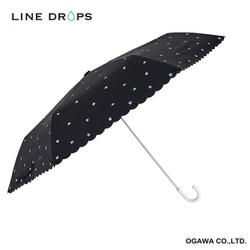折りたたみ傘 婦人用 晴雨兼用 彩傘（イロカサ irokasa） パンジー 55cm 手開き式 遮光 UVカット 99％以上 遮熱効果付 紫外線で色が変わるUVプリント付 安全カバー付 ブラック 57292