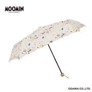折りたたみ傘 雨晴兼用 ムーミン 55cm 手開き式 5本骨 UV加工 安全カバー付き ムーミン/ボタニカル 85905