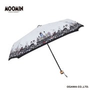 折りたたみ傘 ムーミン 55cm 手開き式 UV加工 安全カバー付 ムーミン/花畑 85906