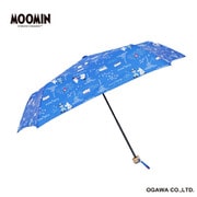 折りたたみ傘 雨晴兼用 ムーミン 55cm 手開き式 5本骨 UV加工 安全カバー付き ムーミン/ファミリータイム 85907