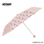 折りたたみ傘 晴雨兼用 ムーミン 50cm 手開き式 遮光 UVカット 99%以上 遮熱効果付 安全カバー付 リトルミイ/フラワー 56176