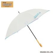 長傘 晴雨兼用 ピーナッツ スヌーピー 50cm 手開き式 8本骨 遮光 UVカット 99%以上 遮熱効果付 安全カバー付 ジョークール/オフホワイト 56178
