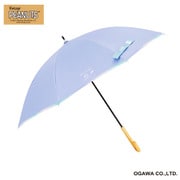長傘 晴雨兼用 ピーナッツ スヌーピー 50cm 手開き式 8本骨 遮光 UVカット 99%以上 遮熱効果付 安全カバー付 ジョークール/パープル 56179