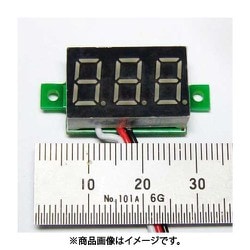 ミニ タイプ7セグLED電圧計モジュール 緑 SDEN-GR
