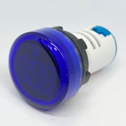 DC4-100V LEDデジタル電圧計 丸型 青 FXB16-22DSV-B