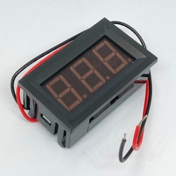 7セグLED電圧計モジュール 赤 BDEN-RD-N