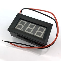 7セグLED電圧計モジュール 青 BDEN-BL-N