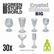GSWD-11217 クリスタルワイングラス Lサイズセット 30個入 [プラモデル用パーツ]