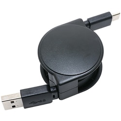 USB3.2 Gen2対応 USB A - USB Type-Cケーブル 巻取り式 最長0.8m URC-CA10G