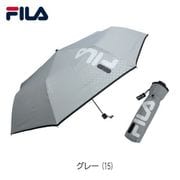 折りたたみ傘 FILA エンボスチェック柄 64cm 耐風骨仕様 グレー 10002822
