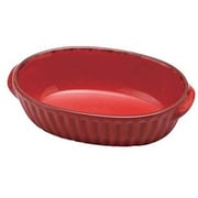 グラタン皿 18cm 洋食器 オーバル ギャザー レッド T-763025
