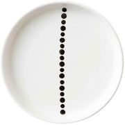プレート L 20cm ドット 白 磁器 食器 ラインドット T-786390