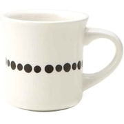 マグカップ 270ml ドット 白 磁器 食器 サークルドット T-786413