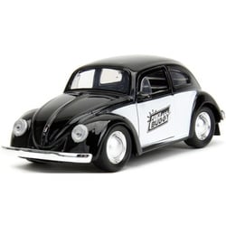 JADA34233 1/32 1959 VW ビートル ブラック/ホワイト/PUNCH BUGGY ボクシンググローブ付 [ダイキャストミニカー]