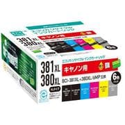 互換リサイクルインクカートリッジ キヤノン BCI-381XL+380XL/6MP 6色パック ECI-C381XL-6P
