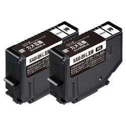互換リサイクルインクカートリッジ エプソン カメ KAM-BK-L×2 ブラック 2本パック ECI-EKAMLB-2P
