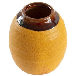 フラワーベース 陶器 Deep Breath Flower Vase キャラメル DB-Fc