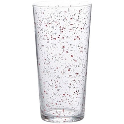 タンブラー L 400ml ガラス スプラッシュ コップ 食器 ピンク T-881897