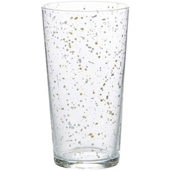 タンブラー M 360ml ガラス スプラッシュ コップ 食器 イエロー T-881941