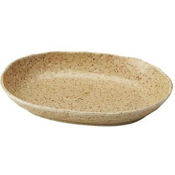 カレー皿 23cm 楕円 黄伊羅保 皿 食器 陶器 美濃焼 日本製 T-918791