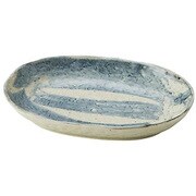 カレー皿 23cm 楕円 刷毛目 皿 食器 陶器 美濃焼 日本製 T-918821