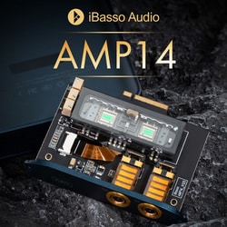 ポータブルプレーヤー DX300 + AMP14 iBasso Audio ibasso-amp14-blue-front-